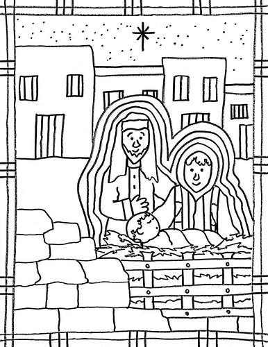 Christmas story coloring sheets by stushie â stushie art