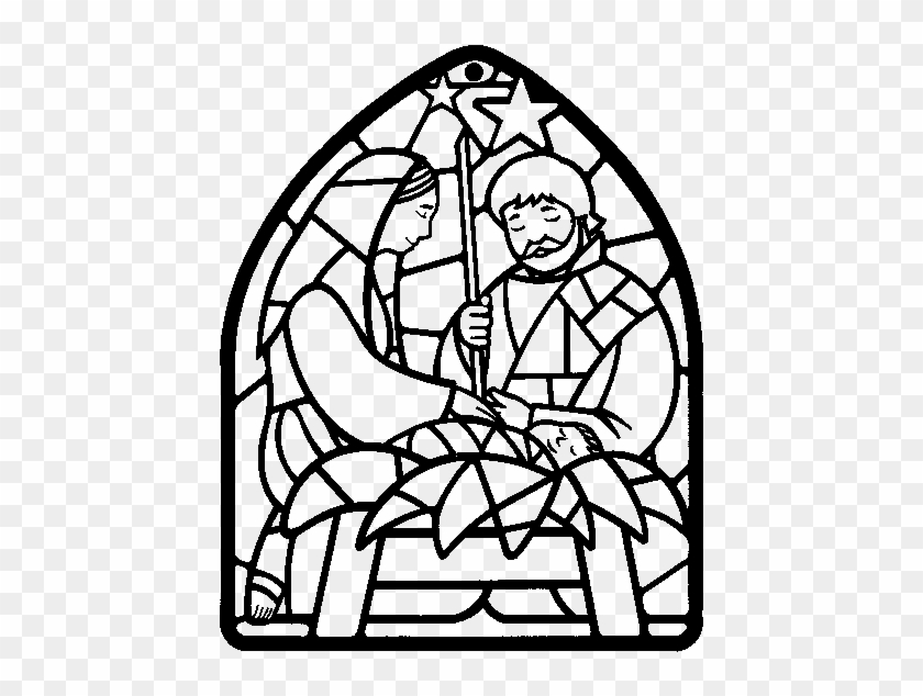 Nativity scene christmas decorations coloring