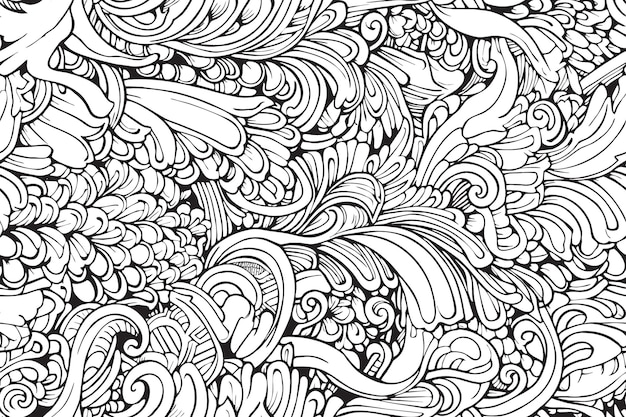 Page nature adult coloring book vectors illustrations for free download
