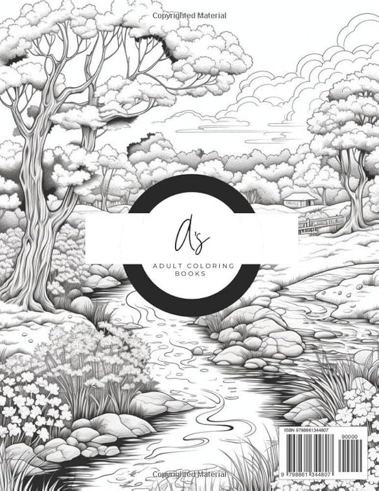 Nature coloring book relaxing nature scenes and illustrations with flowers trees color therapy pages of majestic outdoor beauty women and girls fun nesci austin books