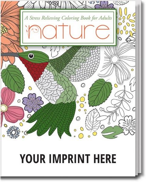 Scs nature adult coloring book with custom imprint