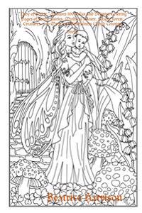 Lady of forest features relax and destress coloring pages of forest fairies mythical nature magic forest creatures and more for mindfulness adult coloring book