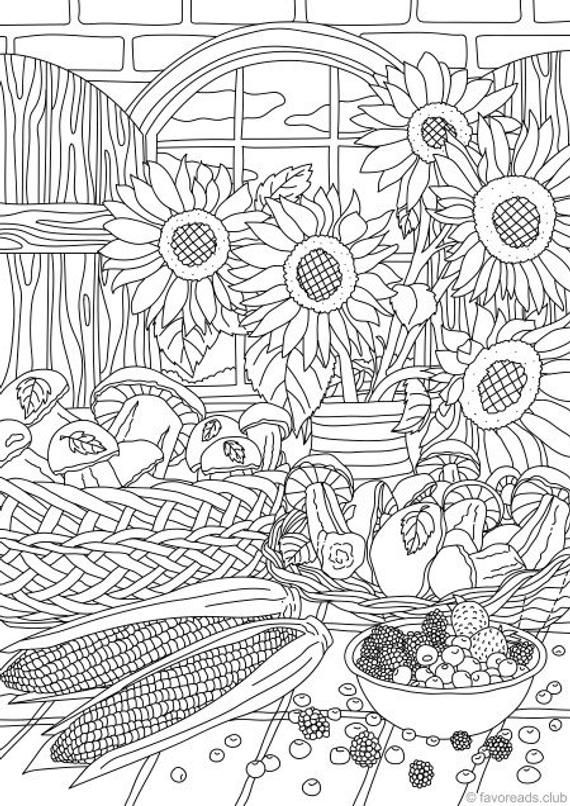 Summertime bundle printable adult coloring pages from favoreads coloring book pages for adults coloring sheets coloring designs