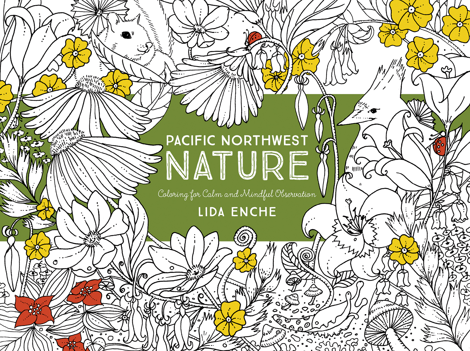 Pacific northwest nature coloring for calm and mindful observation â books
