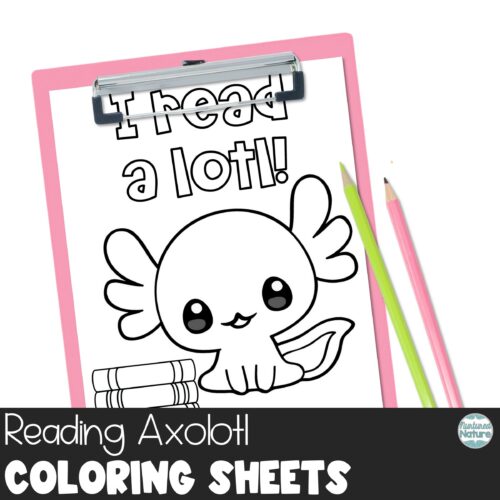 Reading axolotl coloring pages for read across america week activities made by teachers
