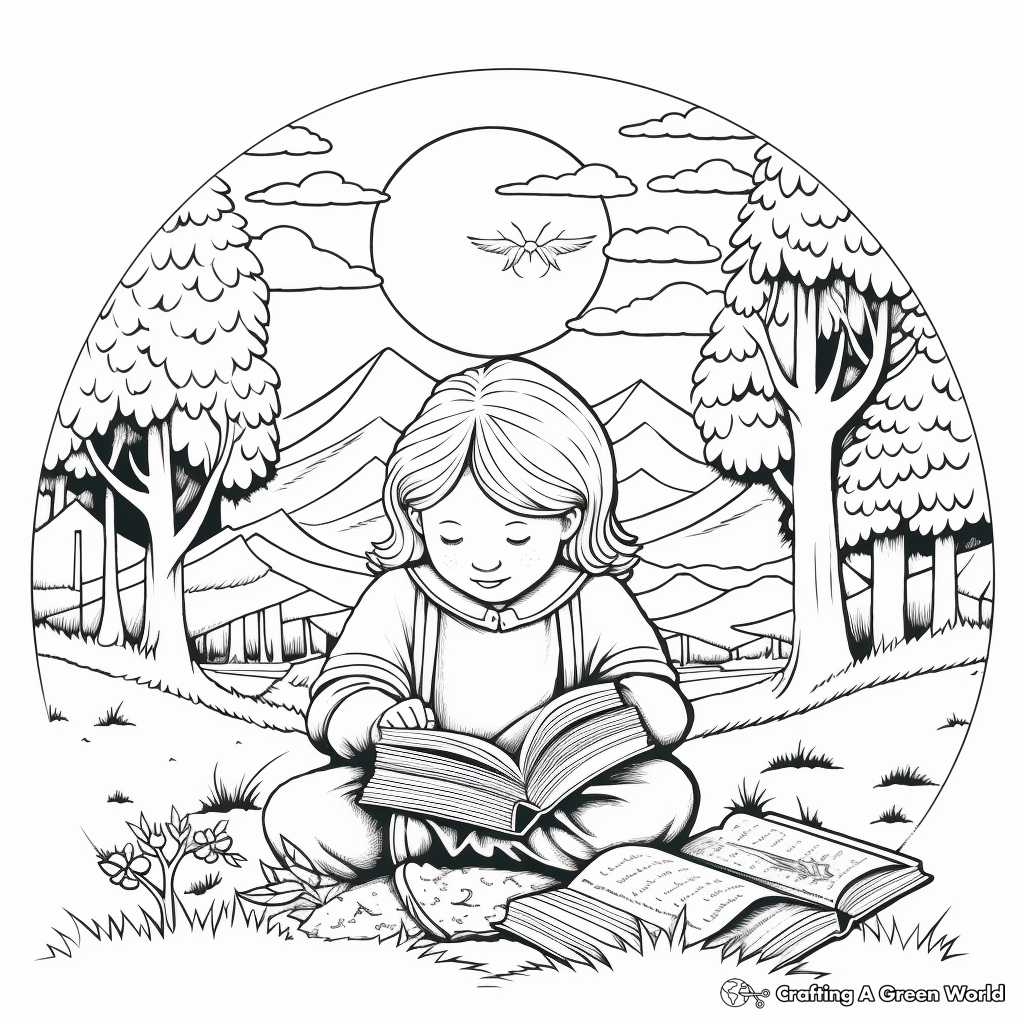 Lords prayer coloring pages