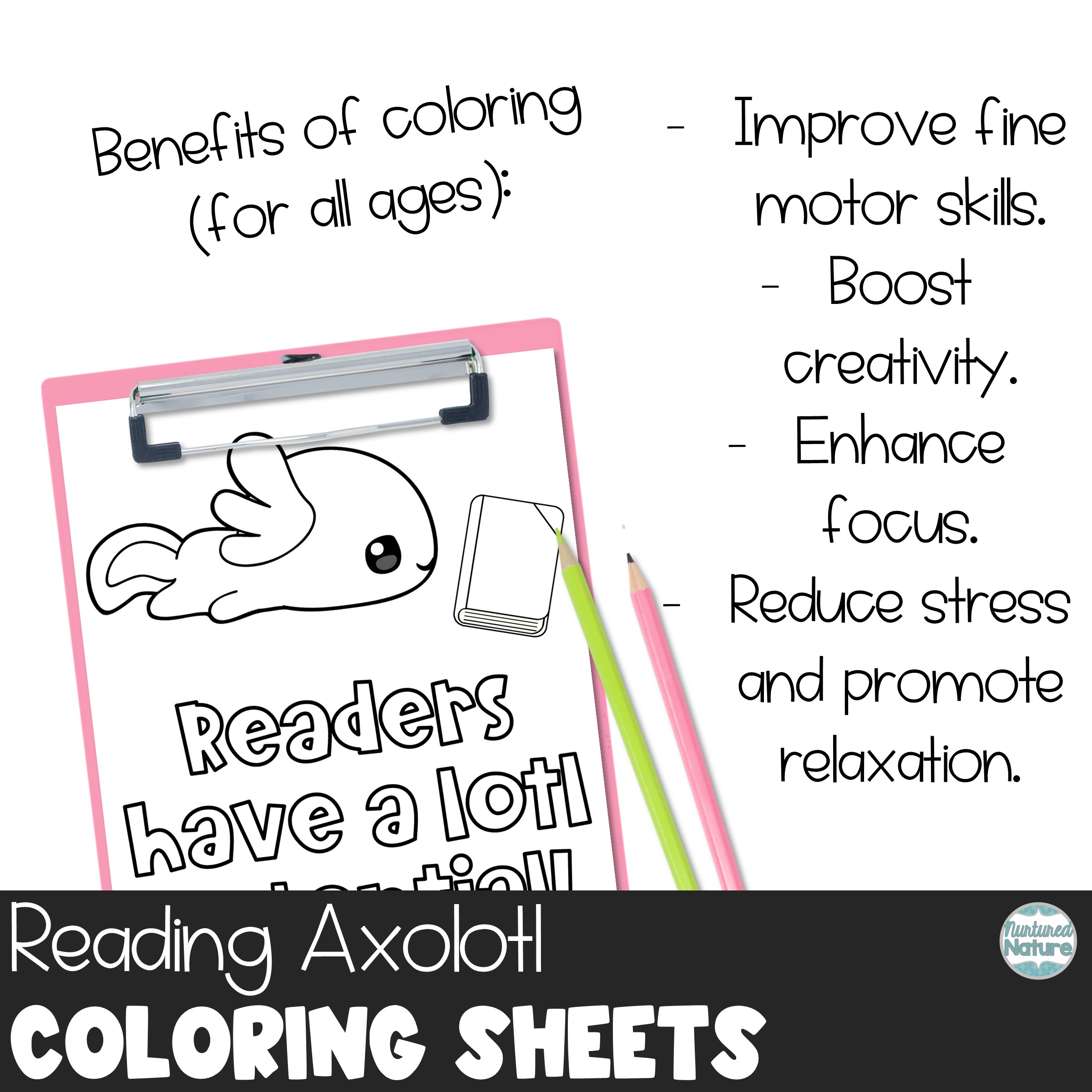 Reading axolotl coloring pages for read across america week activities made by teachers
