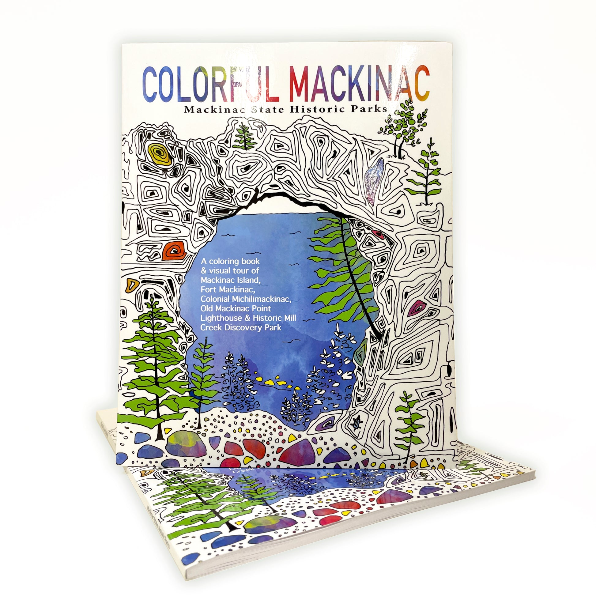 Colorful mackinac coloring book â main street art