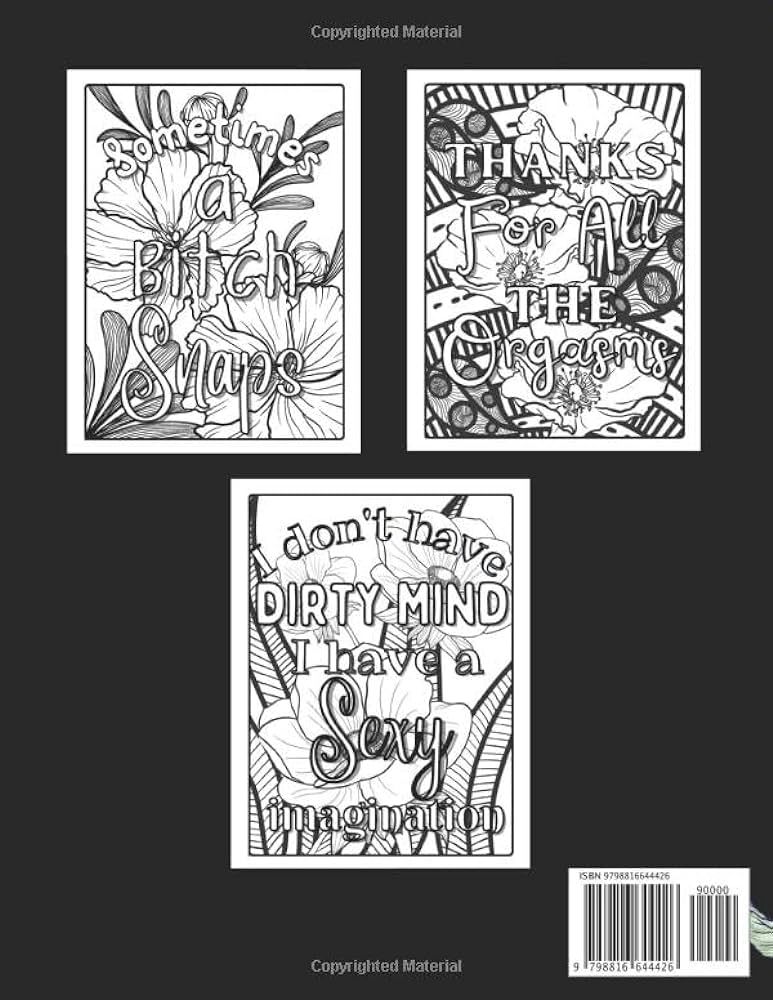 Naughty mind dirty swear word coloring book for adults women curse words coloring pages for her funny bad words quotes for stress relief anson annie books