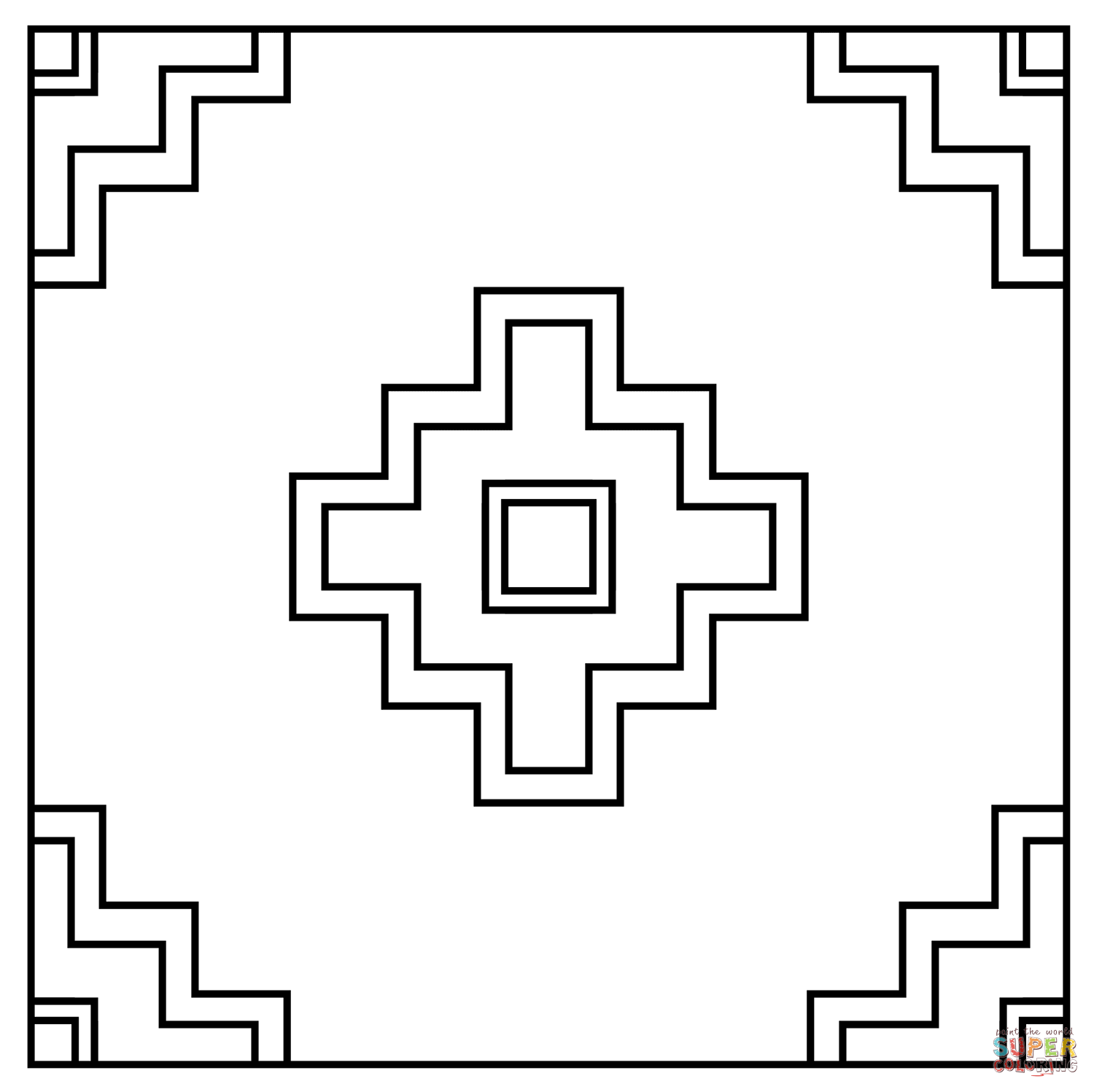 Th century pattern design coloring page free printable coloring pages