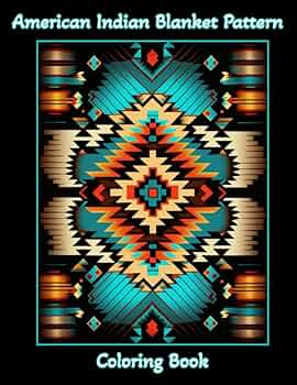 American indian blanket pattern coloring book unique images for teens adults seniors pages designed for stress relief relaxation creativity single sided pages x publishing allbright books