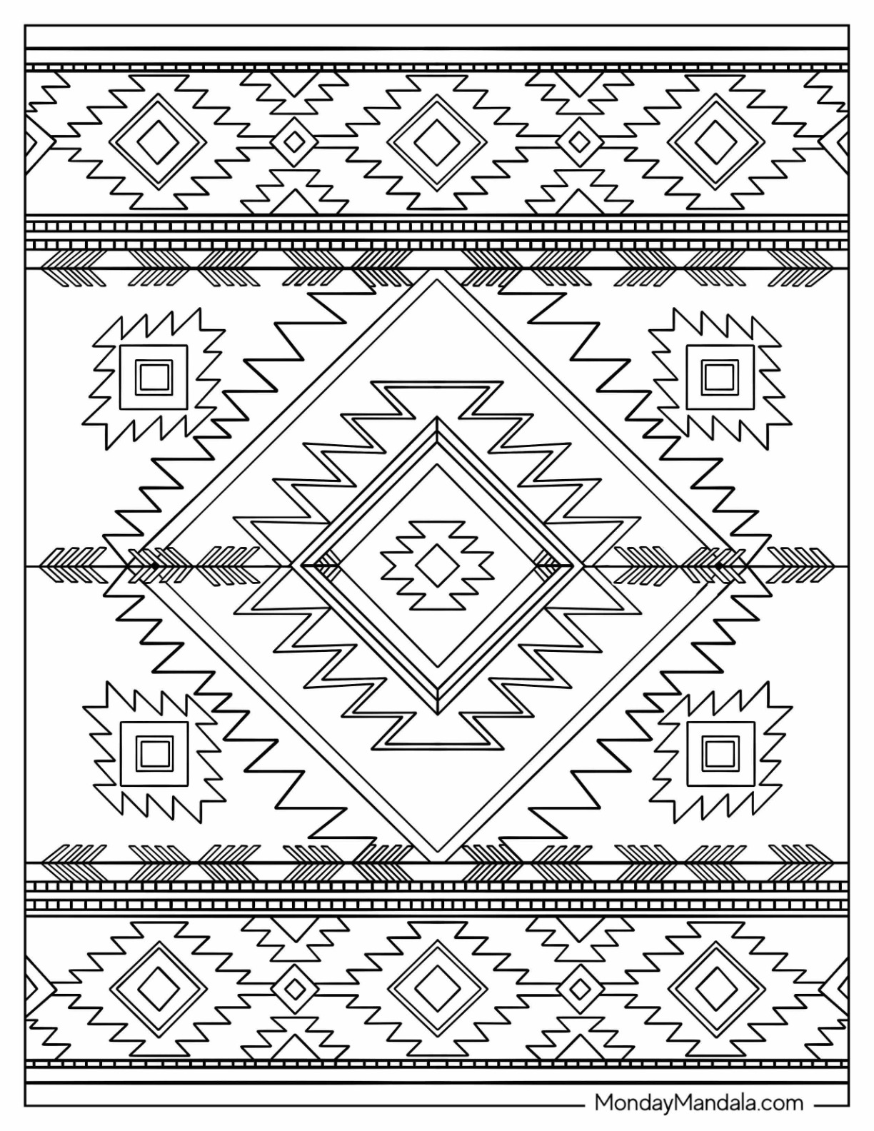 Native american coloring pages free pdf printables