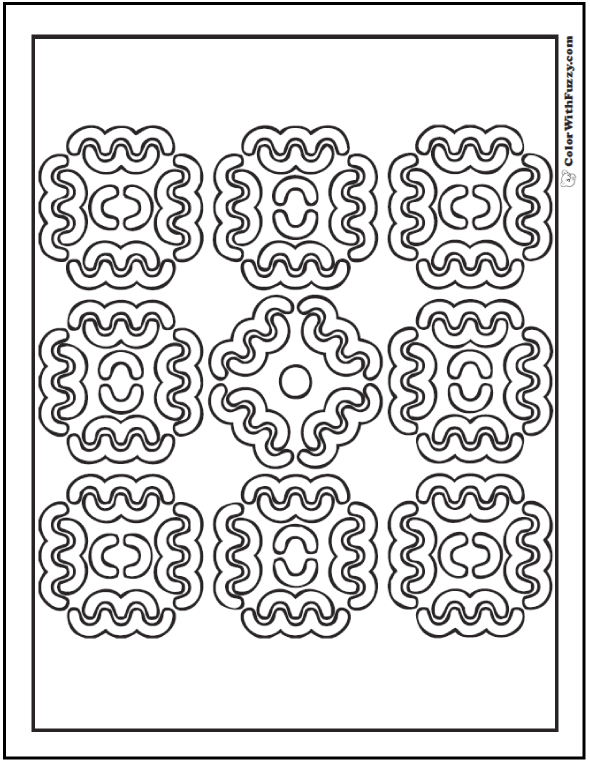 Pattern coloring pages â digital coloring pages for kids and adults