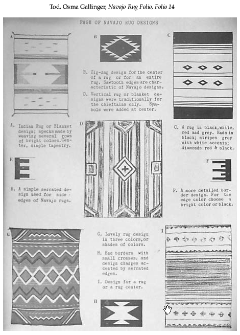 Document navajo rug folio folio tod osma gallinger