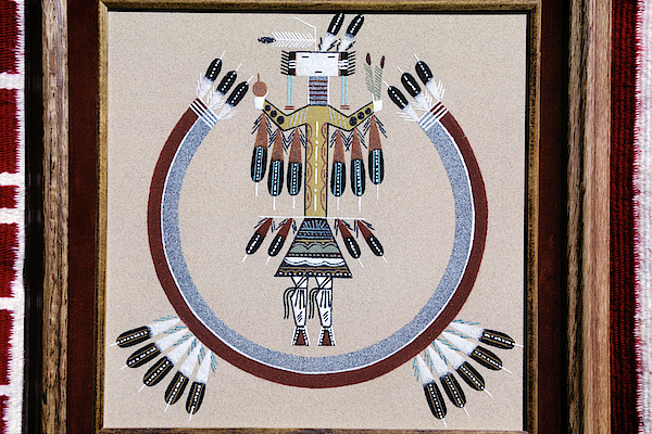 Navajo sand painting jigsaw puzzle by vintage images