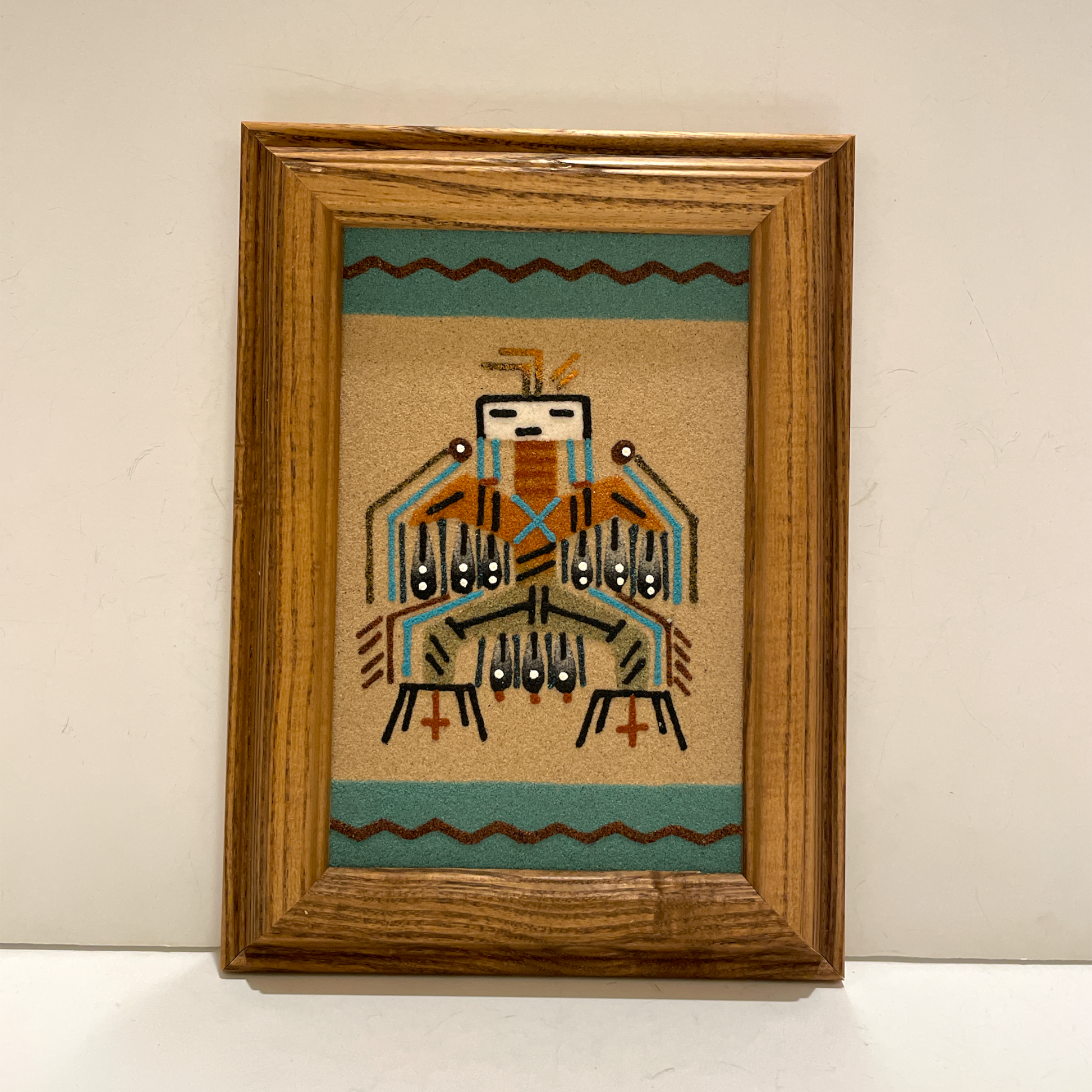 Authentic native american navajo sand painting x c â southwest sunrise