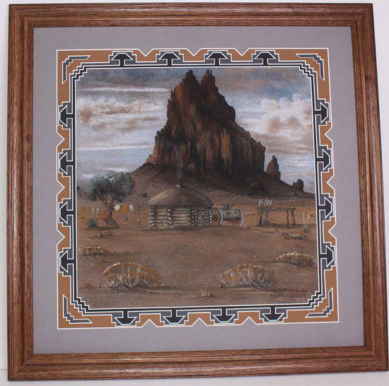 Native american navajo indian sand paintings rugs baskets folkart and sculpture navajo sandpainting harvey wareagle begay