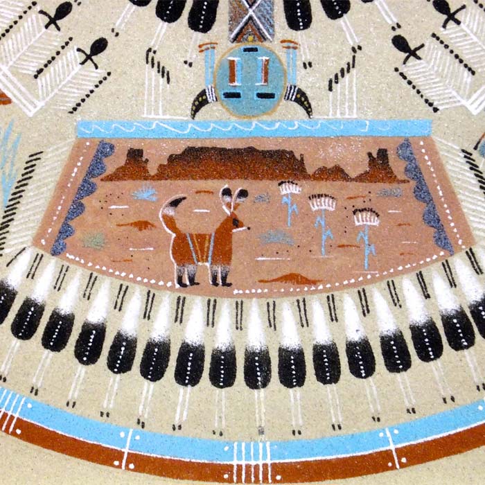 Navajo sand painting native american indian art sand painting as healing ritual
