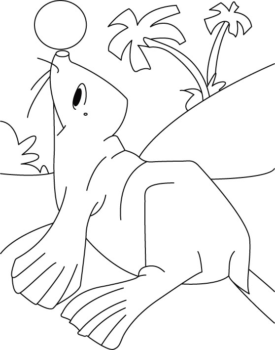 Seal in fun mood coloring pages download free seal in fun mood coloring pages for kids best coloring pages