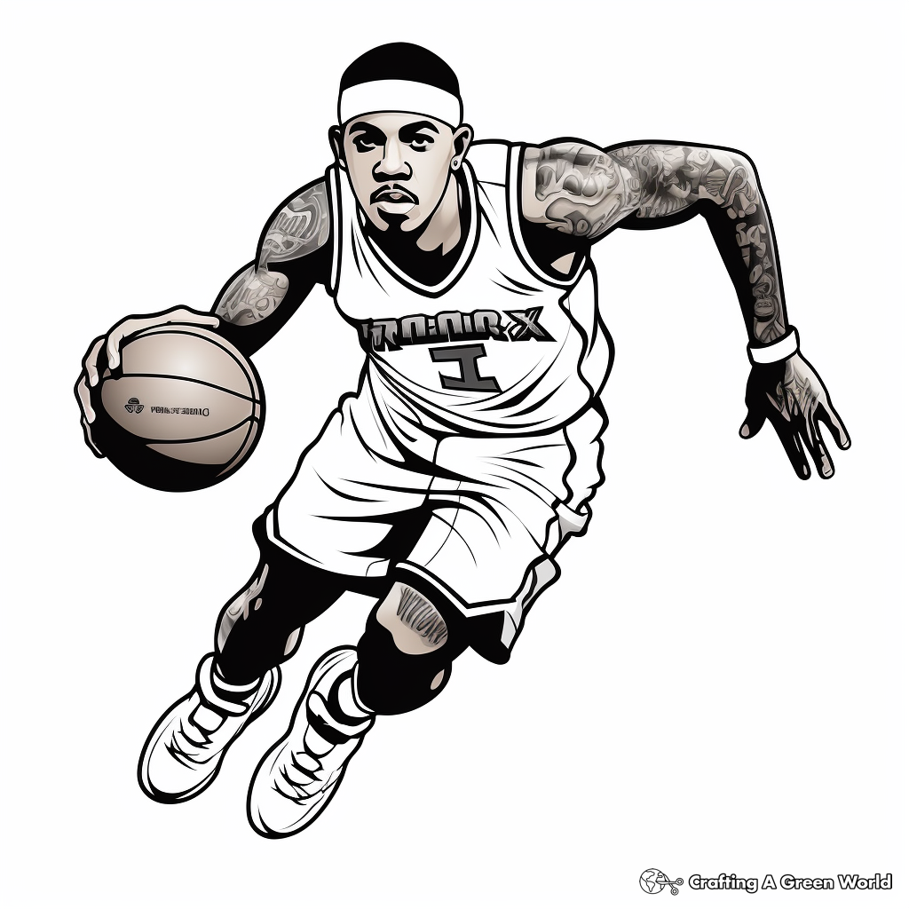Basketball coloring pages