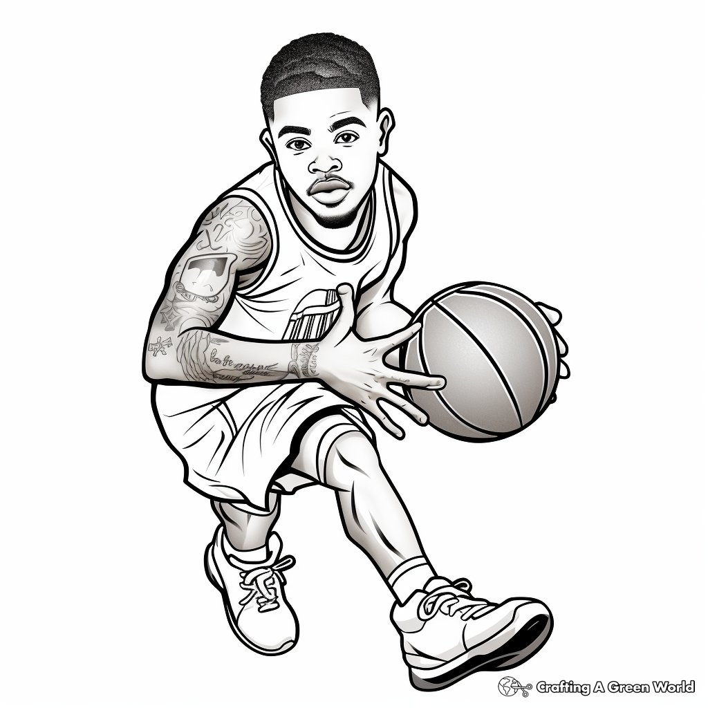 Basketball coloring pages