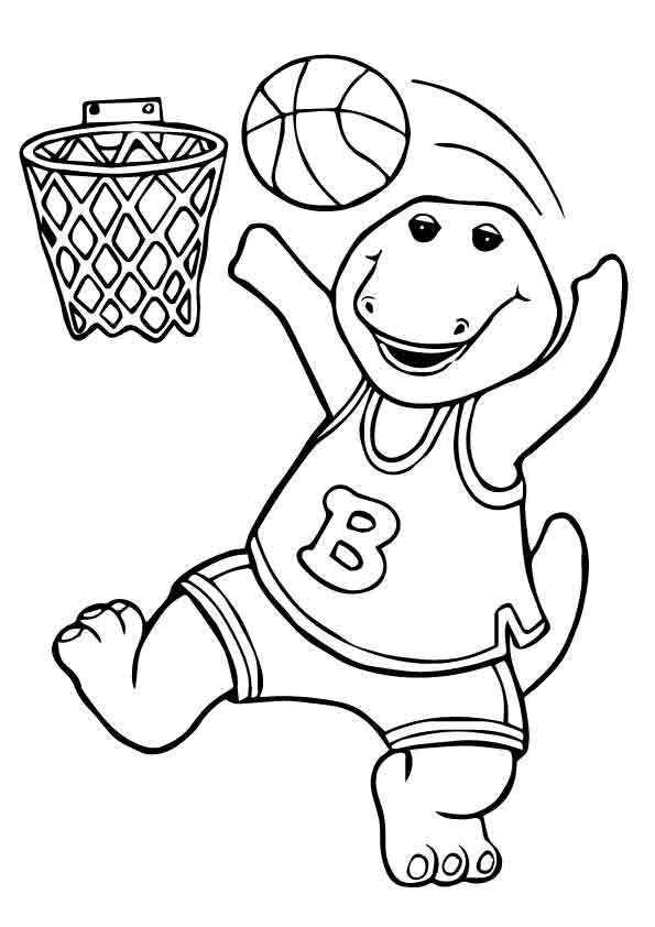 Basketball coloring pages