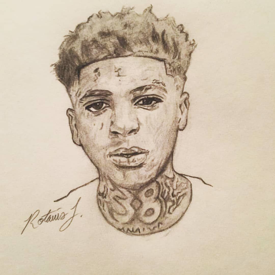 Drawing of ybðð nbayoungboy youngboyneverbrokeagain neverbrokeagain baby chippewa youngboy slatt ð thâ rapper art cartoon artist graffiti style art