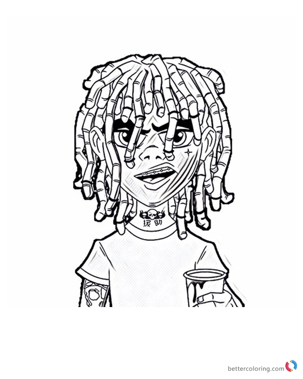Rapper coloring pages printable for free download