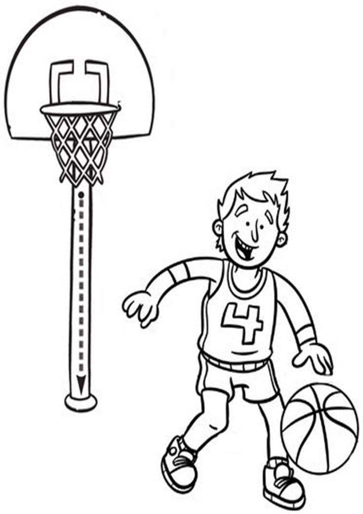 Free easy to print basketball coloring pages sports coloring pages coloring pictures for kids coloring pages
