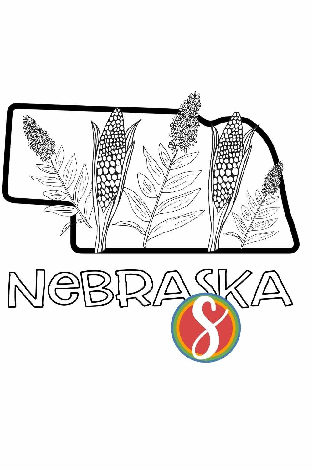 Free nebraska coloring pages â stevie doodles