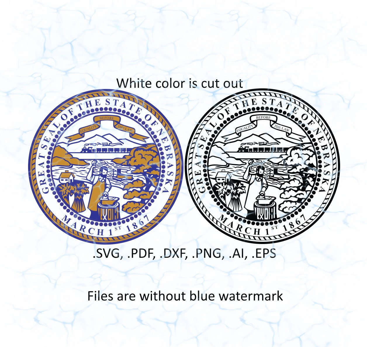 Nebraska seals vector svg files dxf pdf ai eps png files