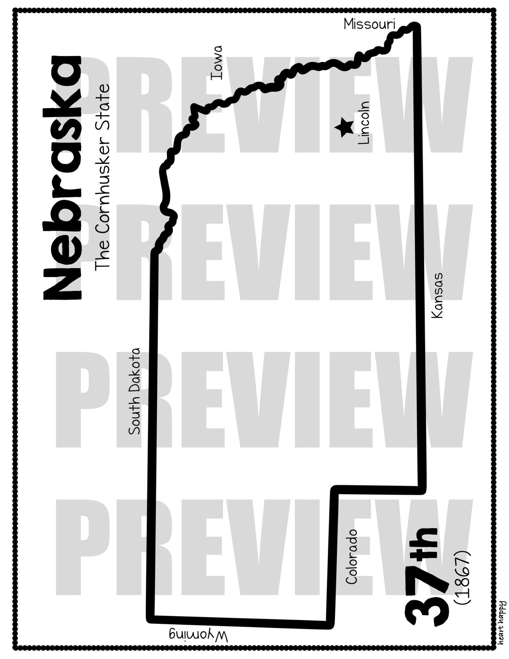 Nebraska state flag craft nebraska state symbols made by teachers