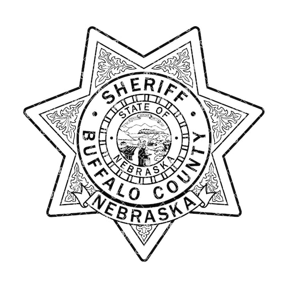 Buffalo county nebraska sheriff department badge buffalo ne sheriff office deputy logo seal digital vector eps svg png