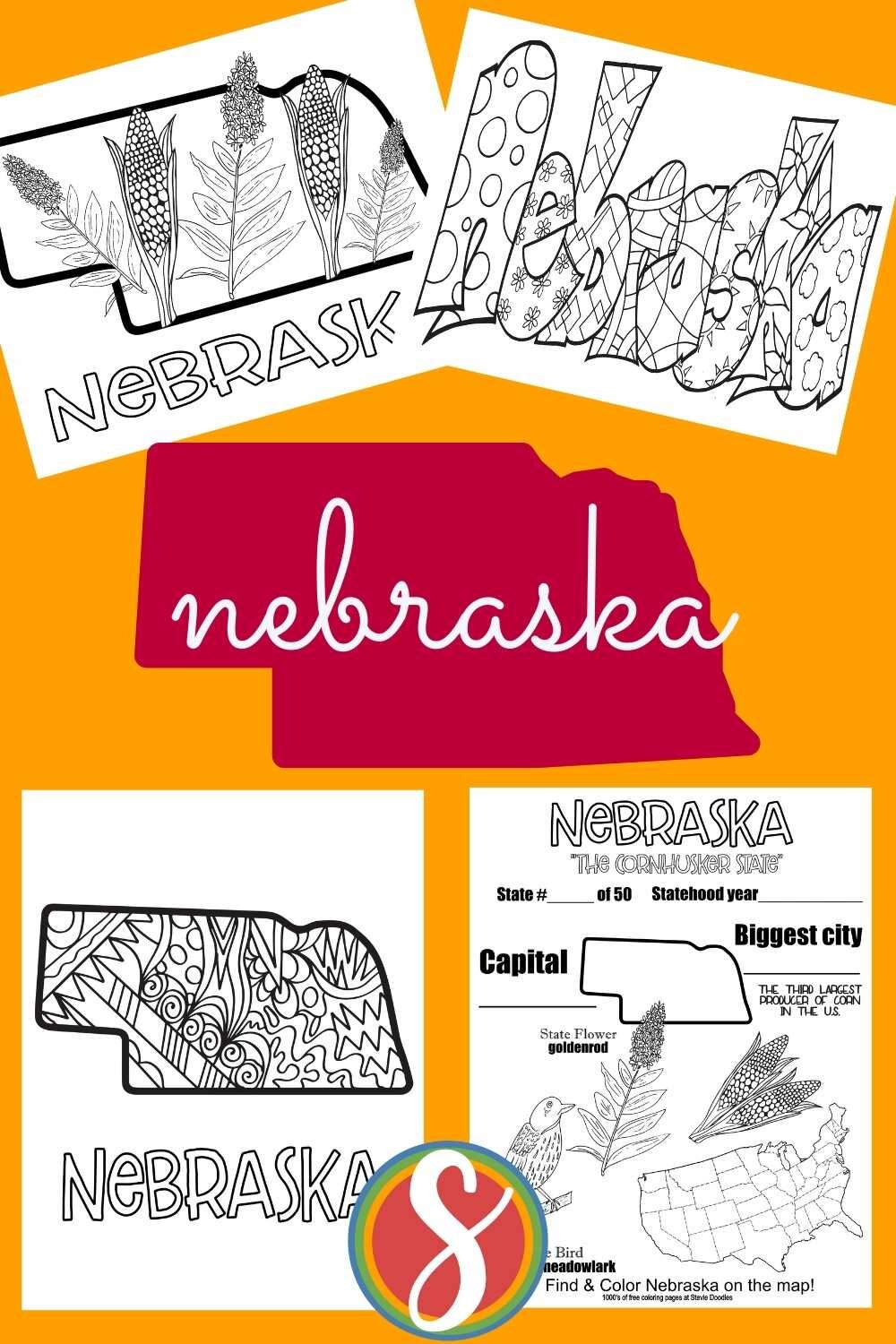 Free nebraska coloring pages â stevie doodles