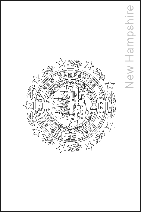 Colouring book of flags united states of america