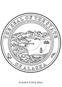 Nebraska state seal coloring page free printable coloring pages