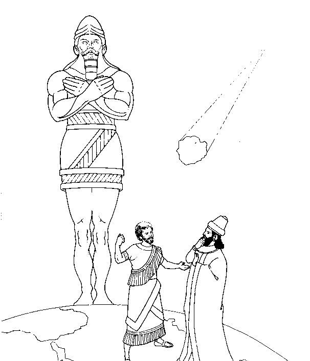 Daniel and the statue dream bible coloring pages coloring pages bible coloring