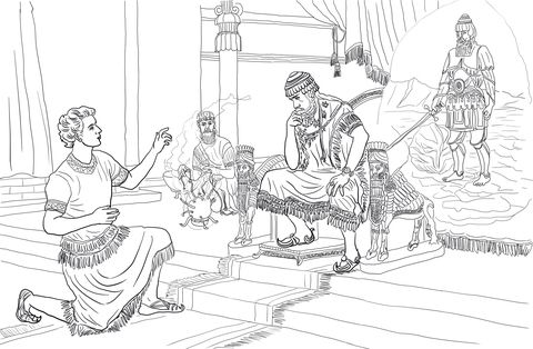 Daniel interprets nebuchadnezzars dream coloring page free printable coloring pages sunday school coloring pages bible coloring pages coloring pages