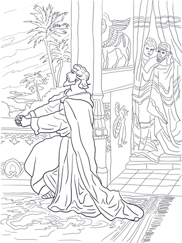 Daniel praying to god coloring page free printable coloring pages