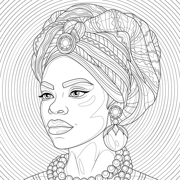 Imãgenes fotos de stock objetos en d y vectores sobre african women coloring pages