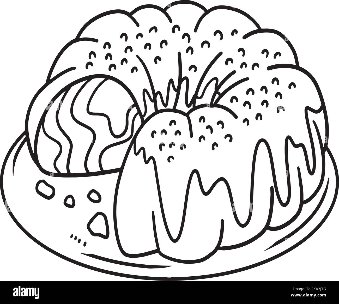 Coloring cake black and white stock photos images