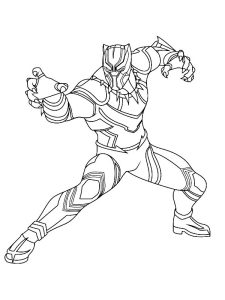 Dibujo gratis de pantera negra para descargar y colorear