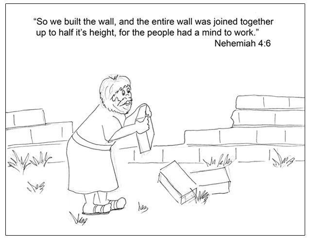 Image result for coloring page nehemiah praying bible study lessons bible lessons for kids bible school crafts
