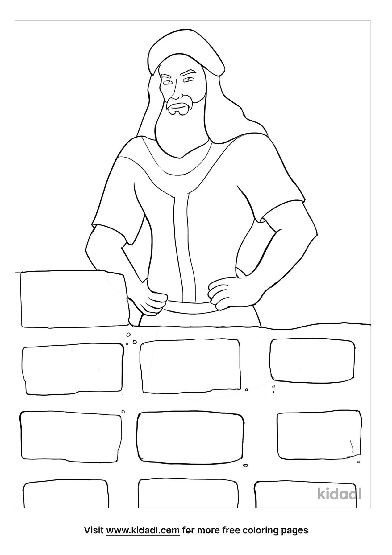 Free nehemiah coloring page coloring page printables