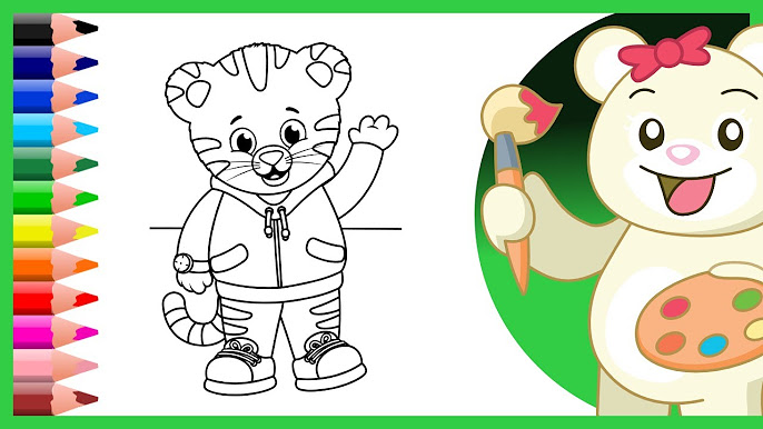 Daniel tigers neighborhood coloring pages