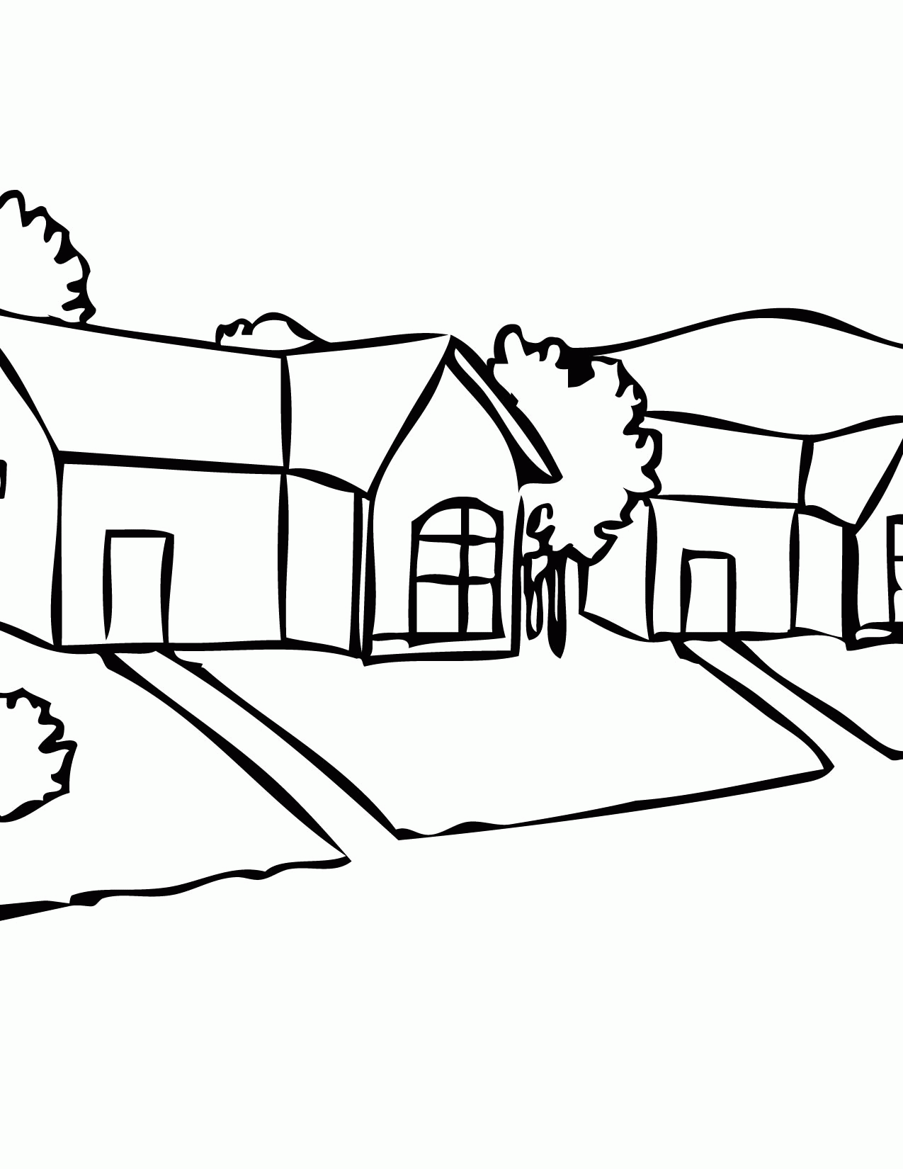 Free neighborhood coloring page download free neighborhood coloring page png images free cliparts on clipart library