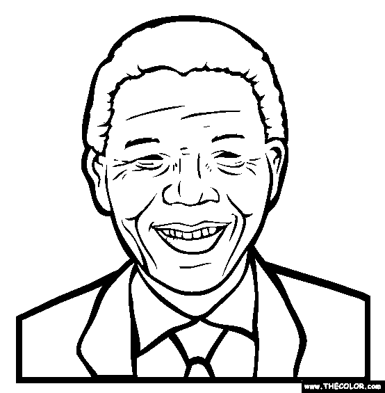 Nelson andela coloring page free andela online coloring