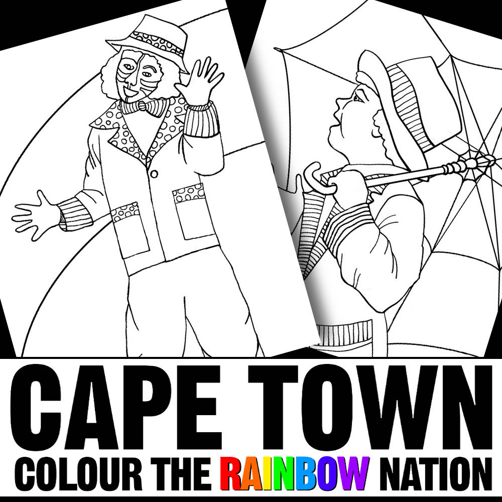 Cape town kaapse klopse colouring pages