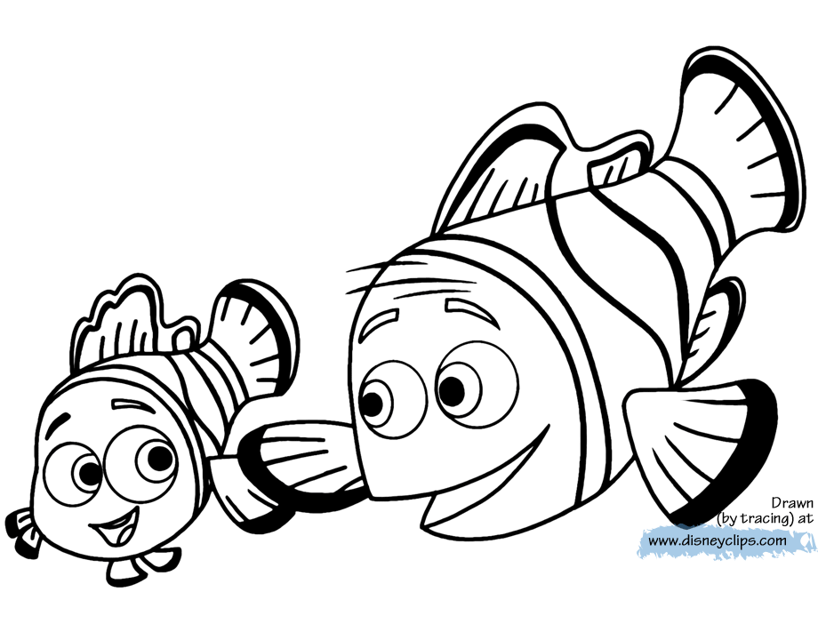 Finding dory coloring pages