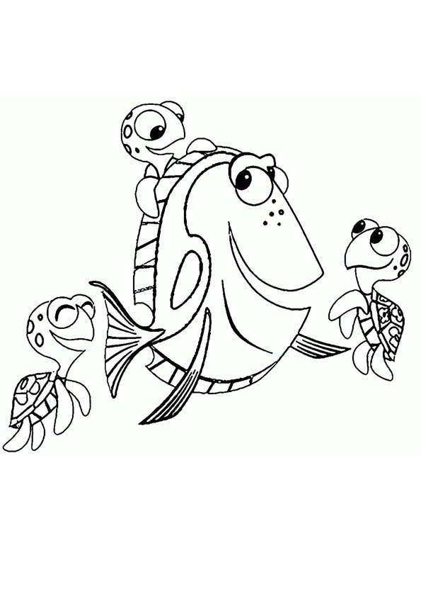 Coloring pages finding nemo coloring page for kids